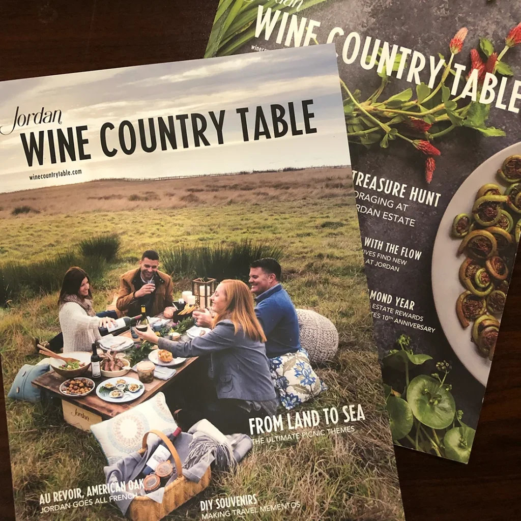 Jordan Wine Country Table magazine
