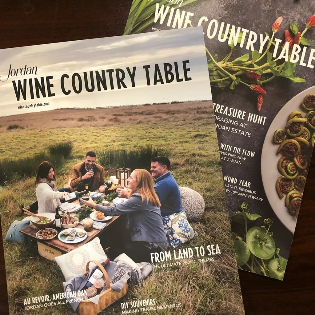 Jordan Wine Country Table magazine